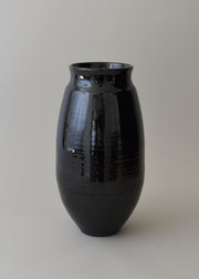 Large Poppy Vase in Dark Amber - Victoria Morris